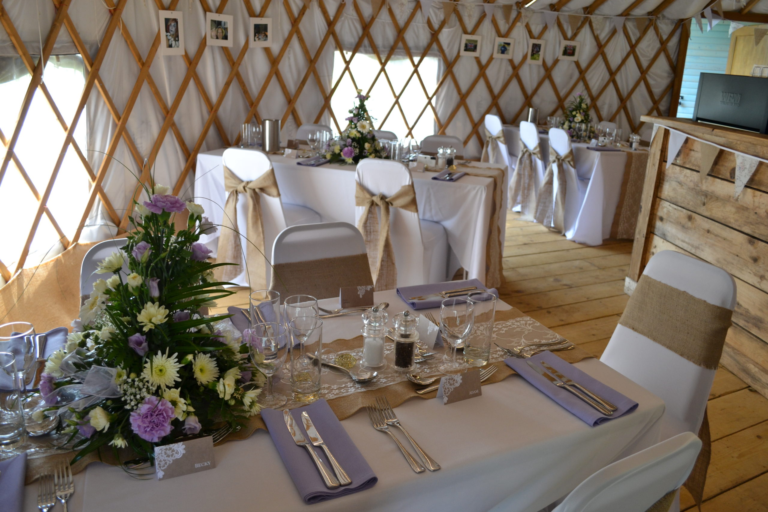 Potton Hall Wedding in The Yurt 